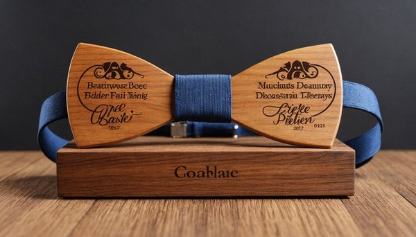 Nœud papillon en bois : élégance personnalisée et livraison gratuite